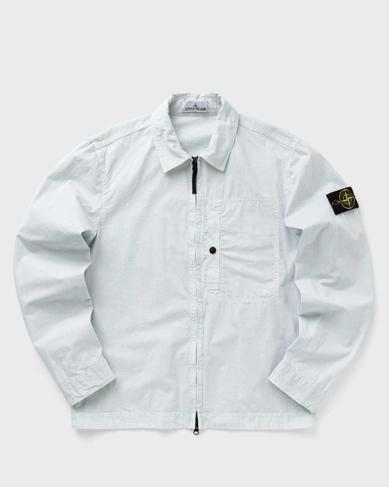 Stone Island SUPIMA COTTON TWILL STRETCH-TC OVERSHIRT men Longsleeves blue in Größe:L Stone Island SUPIMA COTTON TWILL STRETCH-TC OVERSHIRT men Longsleeves blue in Größe:L von Stone Island