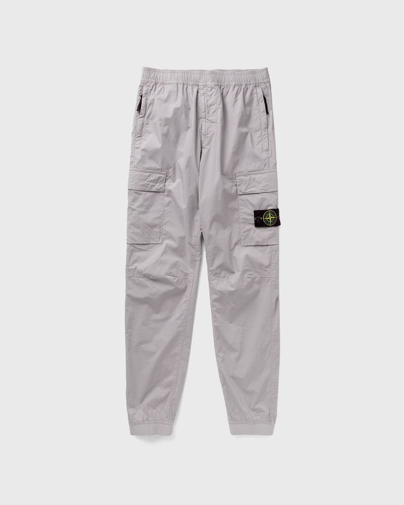 Stone Island STRETCH COTTON TELA 'PARACADUTE' CARGO TROUSERS men Cargo Pants grey in Größe:L von Stone Island