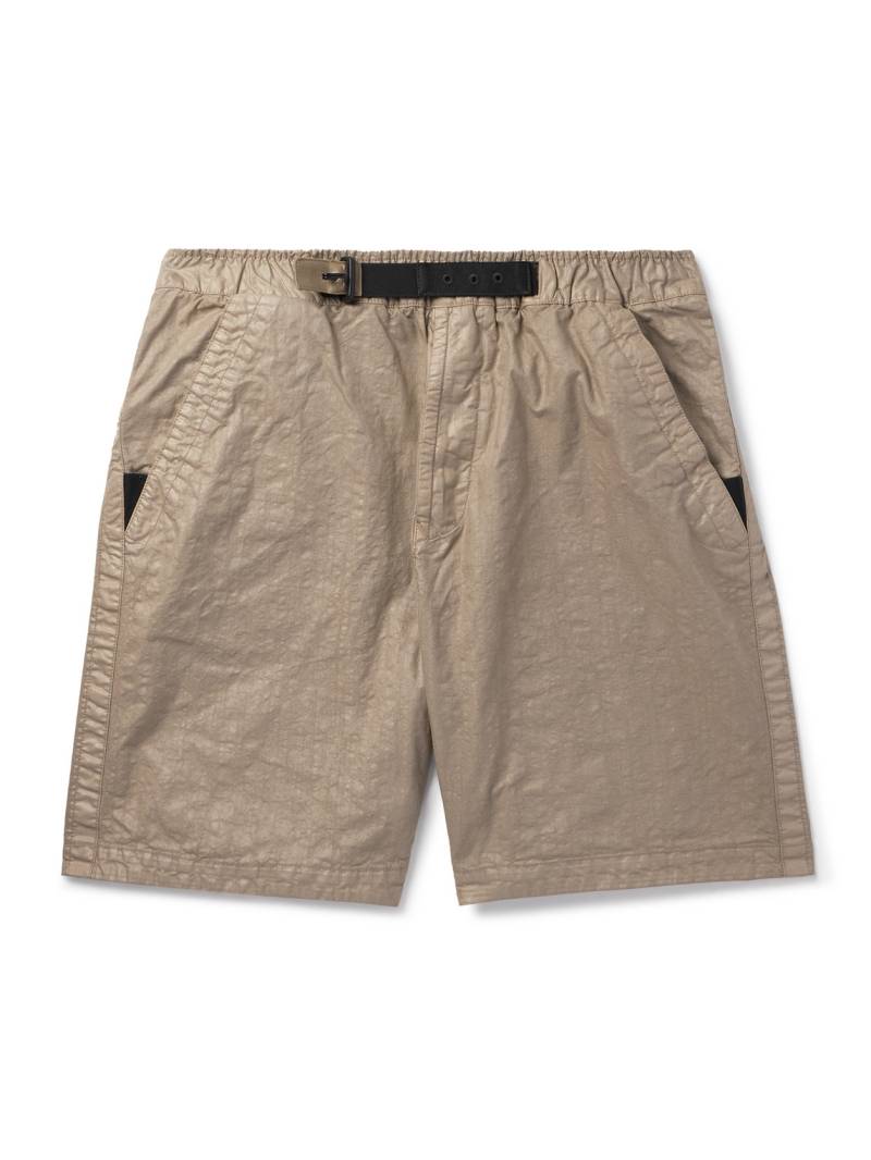 Stone Island - Panama-TC Straight-Leg Belted Garment-Dyed Nylon Bermuda Shorts - Men - Neutrals - UK/US 28 Stone Island - Panama-TC Straight-Leg Belted Garment-Dyed Nylon Bermuda Shorts - Men - Neutrals - UK/US 28 von Stone Island