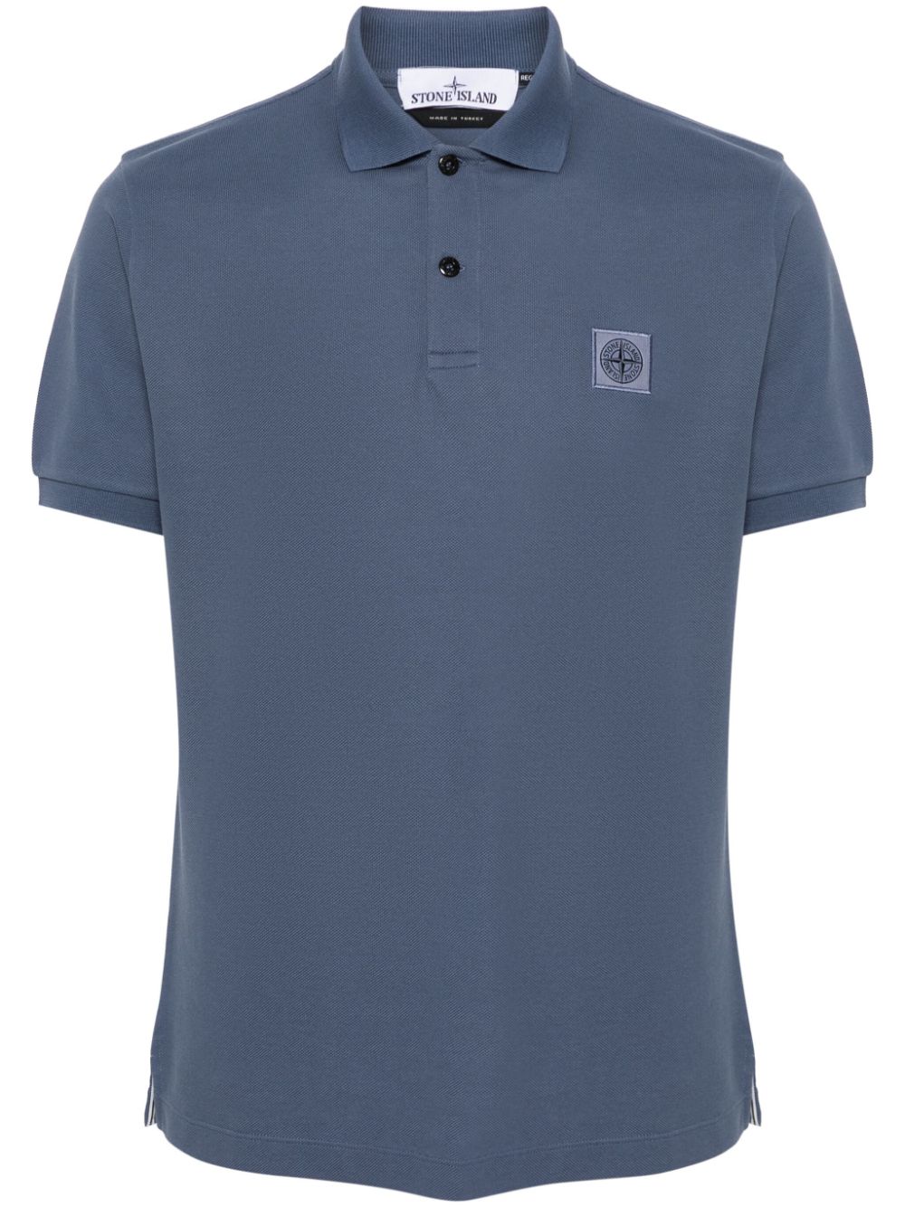 Stone Island Poloshirt mit Kompass-Patch - Blau von Stone Island