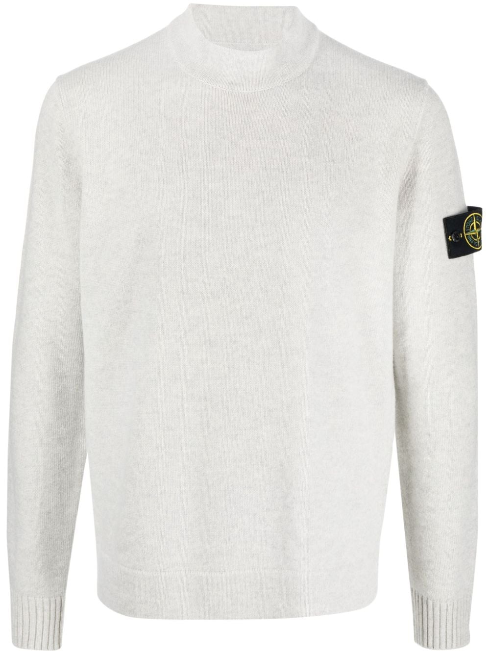 Stone Island Pullover mit Kompass-Patch - Grau von Stone Island