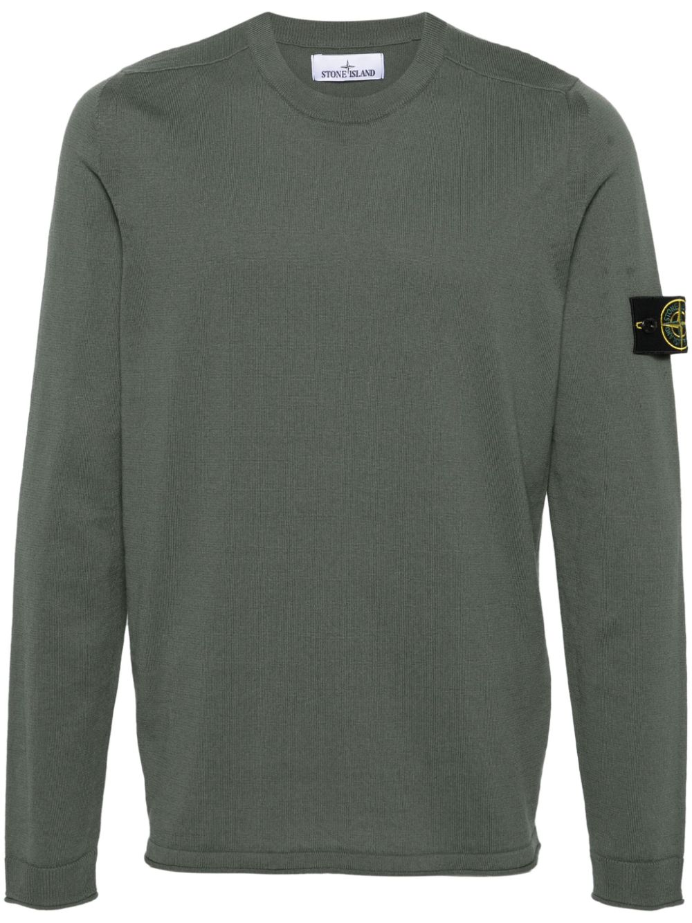 Stone Island Pullover mit Kompass-Patch - Grün von Stone Island