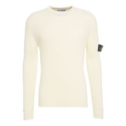 Stone Island Rippstrick Logo Pullover von Stone Island