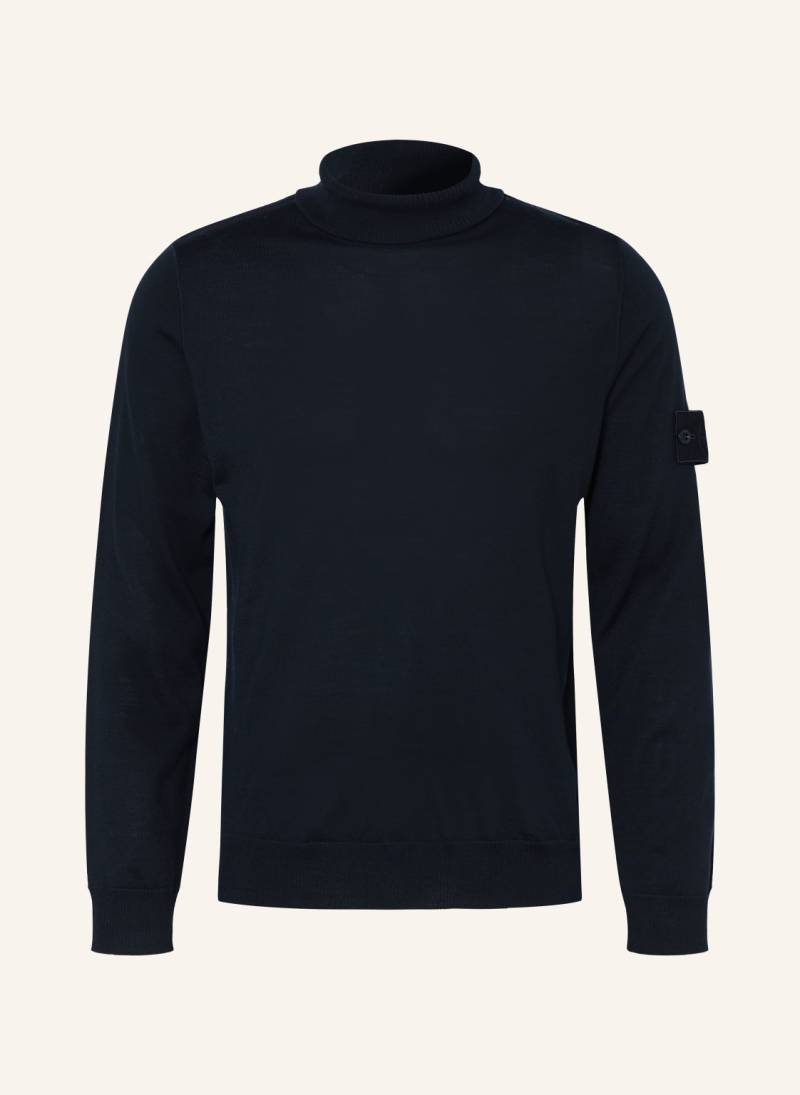 Stone Island Rolkragenpullover Ghost blau von Stone Island