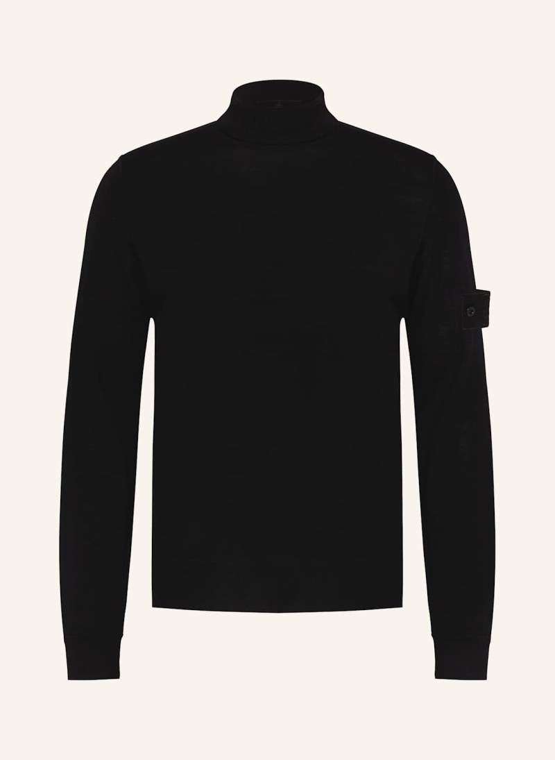 Stone Island Rolkragenpullover Ghost schwarz von Stone Island