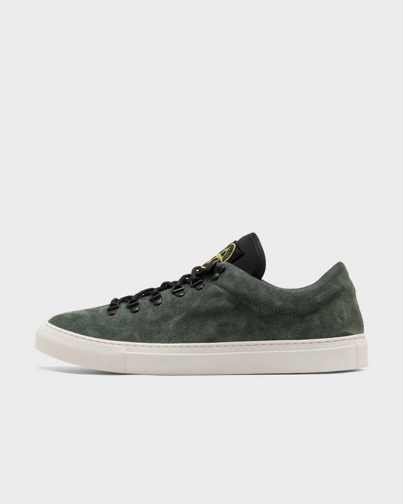 Stone Island SUEDE LEATHER LACE-UP SNEAKER men Lowtop green in Größe:41 von Stone Island
