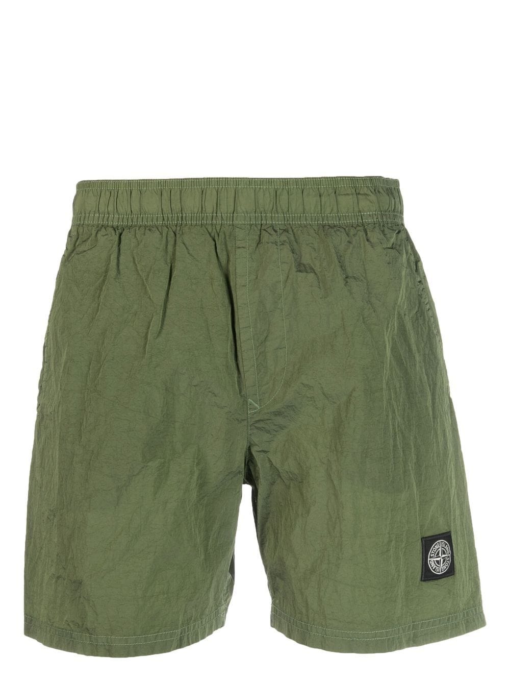 Stone Island Schwimmshorts mit Kompass-Patch - Grün von Stone Island