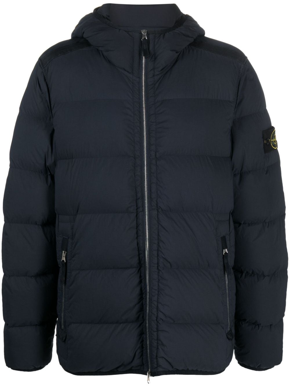 Stone Island Tunnel Down-TC Kapuzenjacke ohne Nähte - Blau von Stone Island