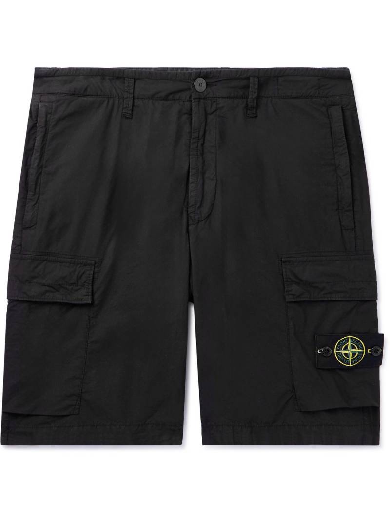 Stone Island - Straight-Leg Logo-Appliquéd Cotton-Blend Canvas Cargo Shorts - Men - Black - UK/US 28 Stone Island - Straight-Leg Logo-Appliquéd Cotton-Blend Canvas Cargo Shorts - Men - Black - UK/US 28 von Stone Island