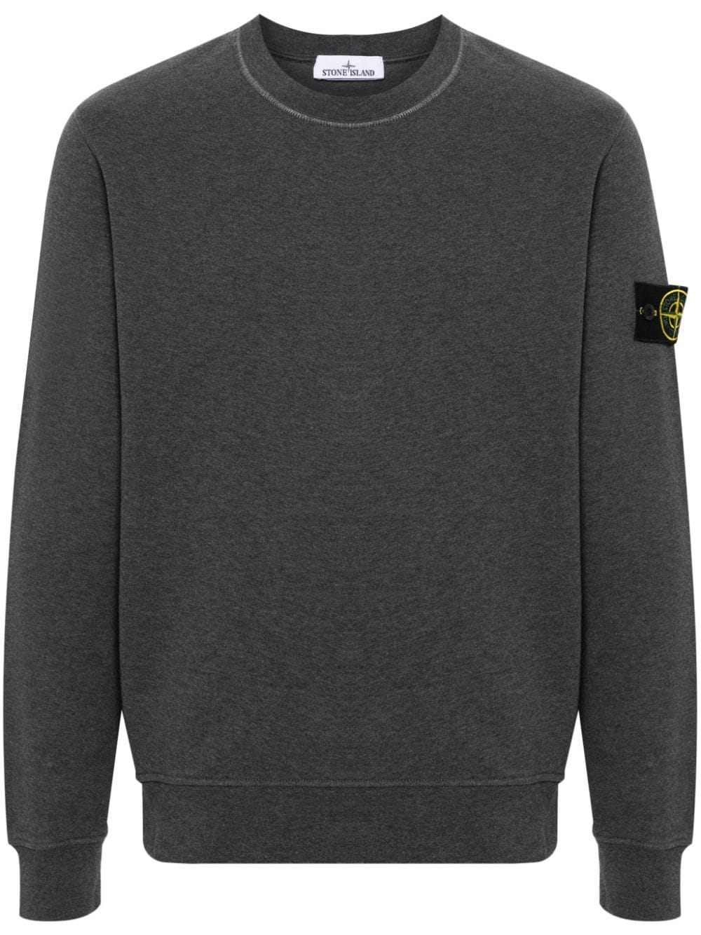 Stone Island Sweatshirt mit Kompass-Patch - Grau von Stone Island