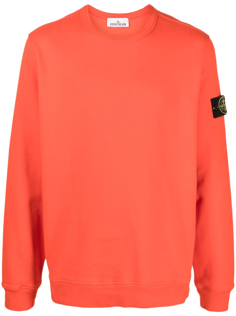 Stone Island Sweatshirt mit Kompass-Patch - Orange von Stone Island