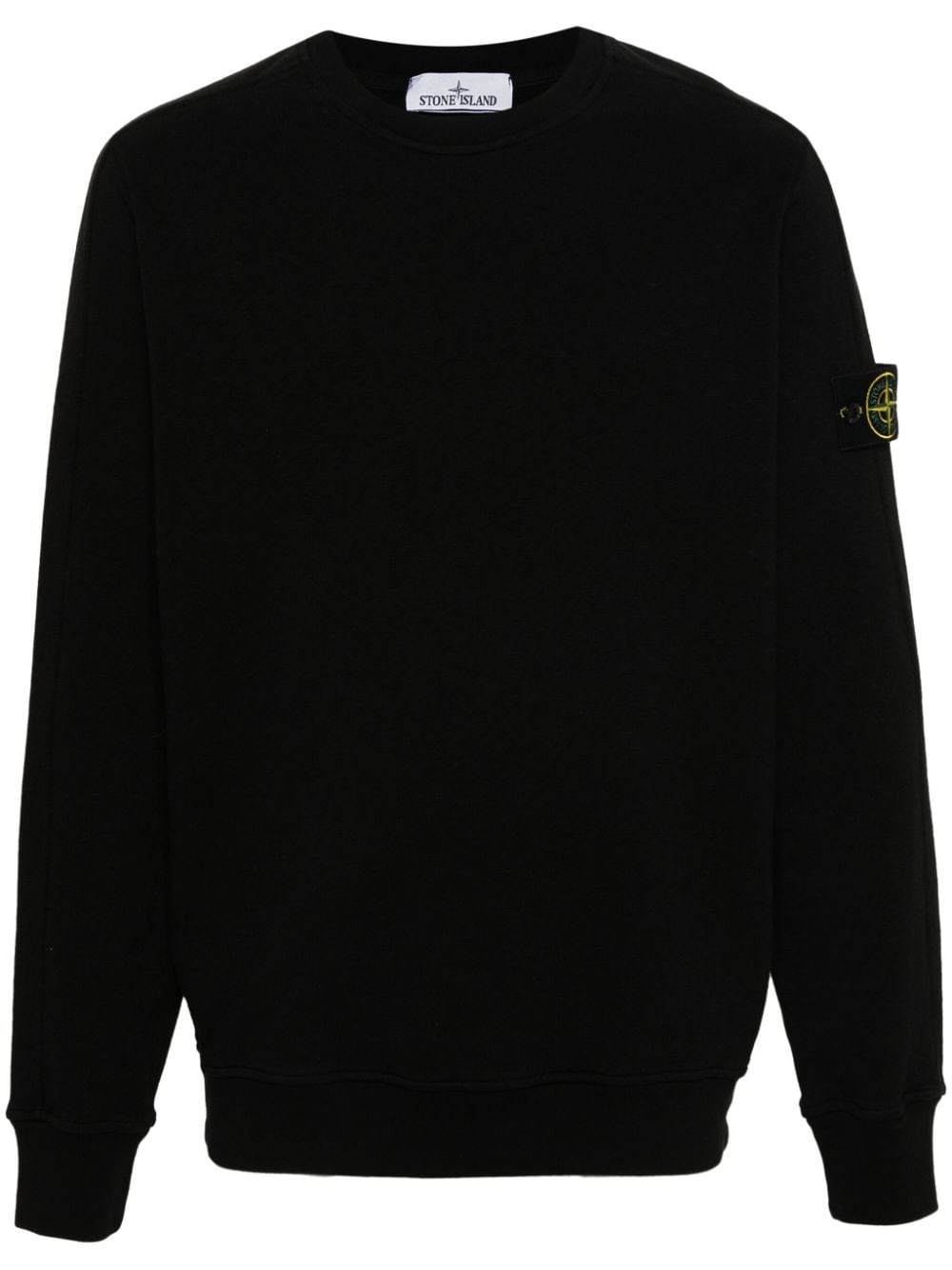 Stone Island Sweatshirt mit Kompass-Patch - Schwarz von Stone Island