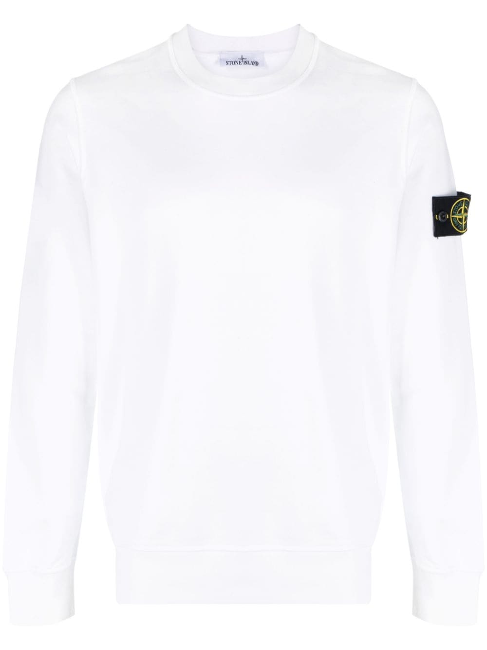 Stone Island Sweatshirt mit rundem Ausschnitt - Weiß von Stone Island