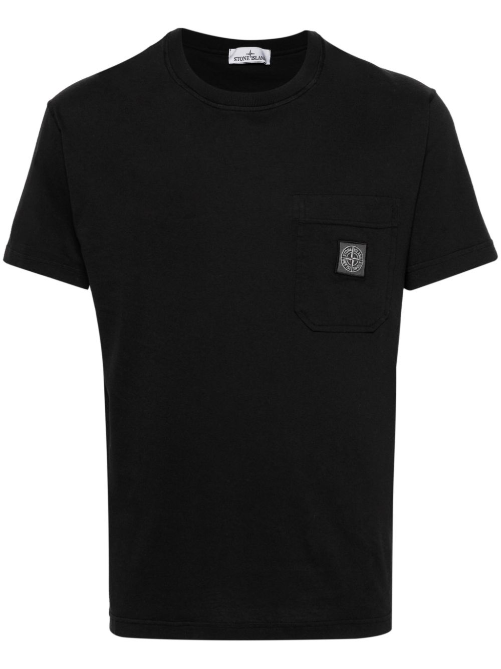 Stone Island T-Shirt mit Kompass-Patch - Schwarz von Stone Island