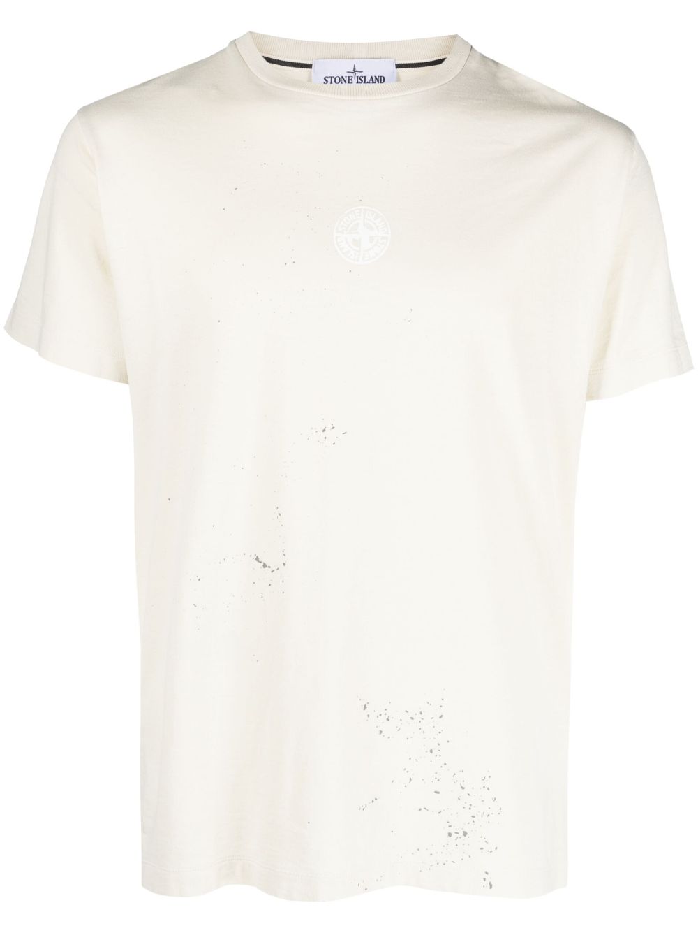 Stone Island T-Shirt mit Logo-Print - Nude von Stone Island