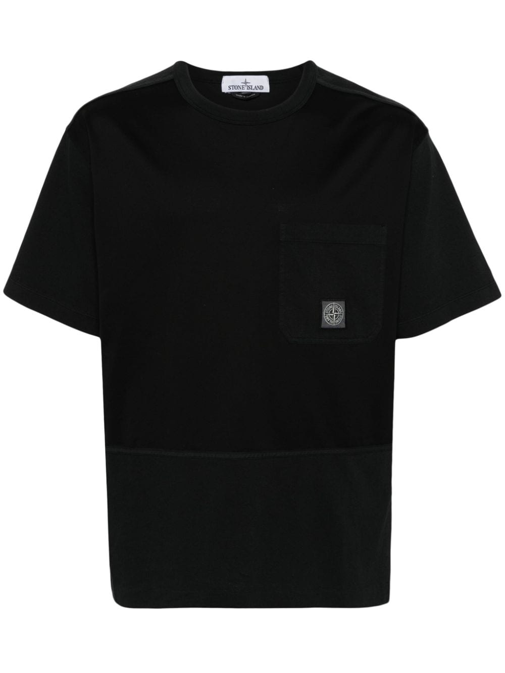 Stone Island T-Shirt mit ikonischem Kompass - Schwarz von Stone Island