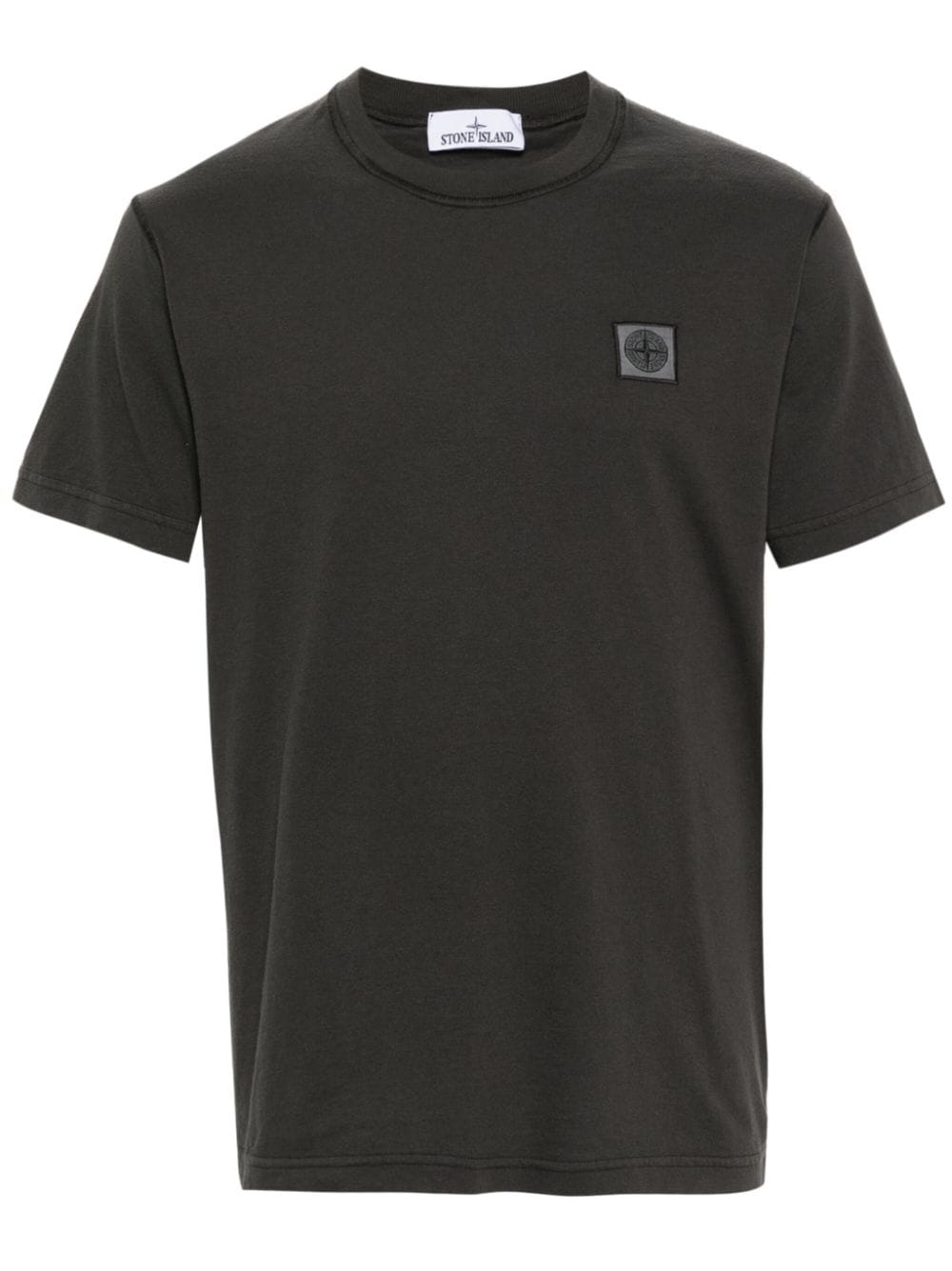 Stone Island T-Shirt aus Baumwolljersey - Grau von Stone Island