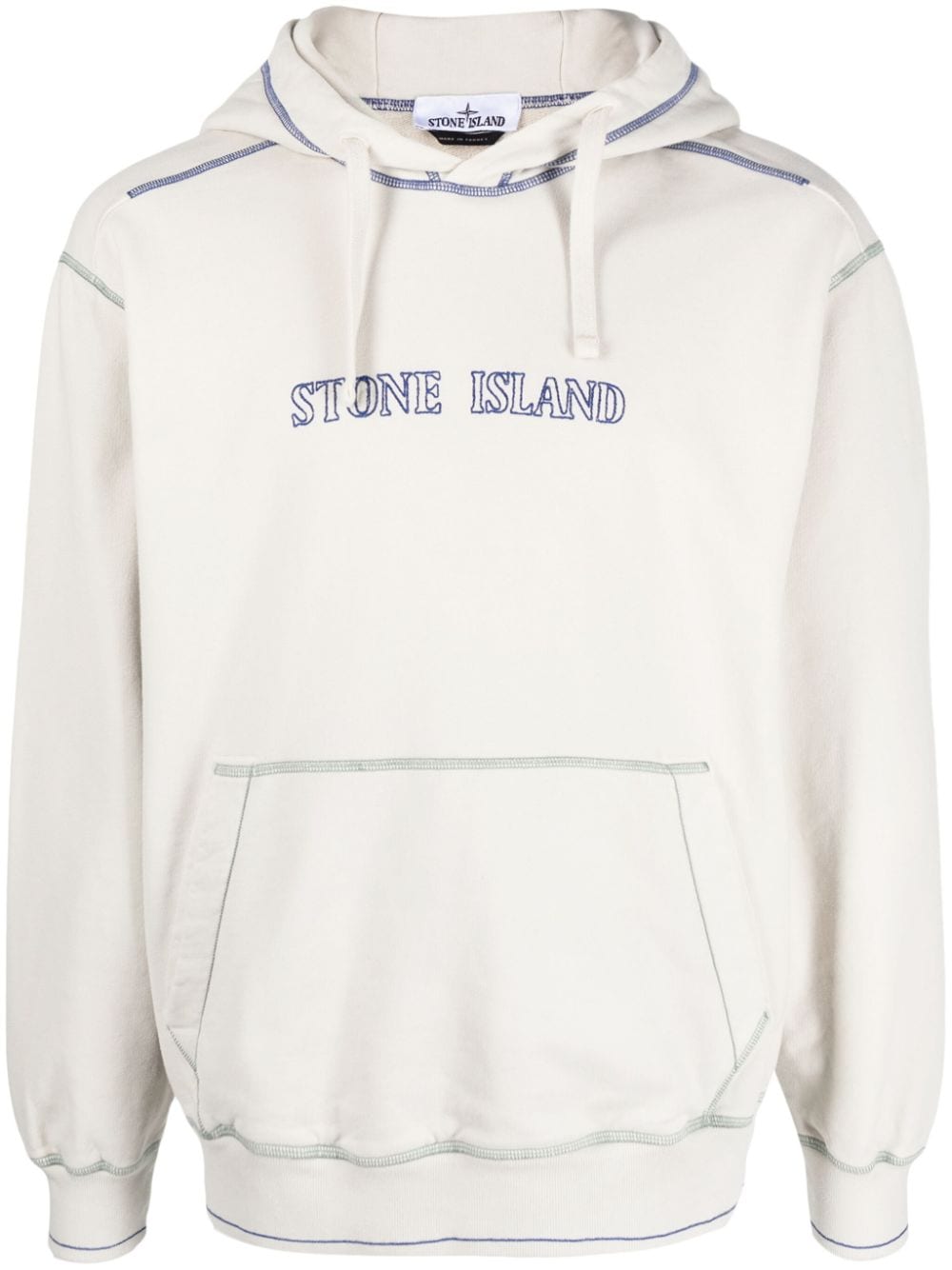 Stone Island Hoodie mit Logo-Stickerei - Nude von Stone Island