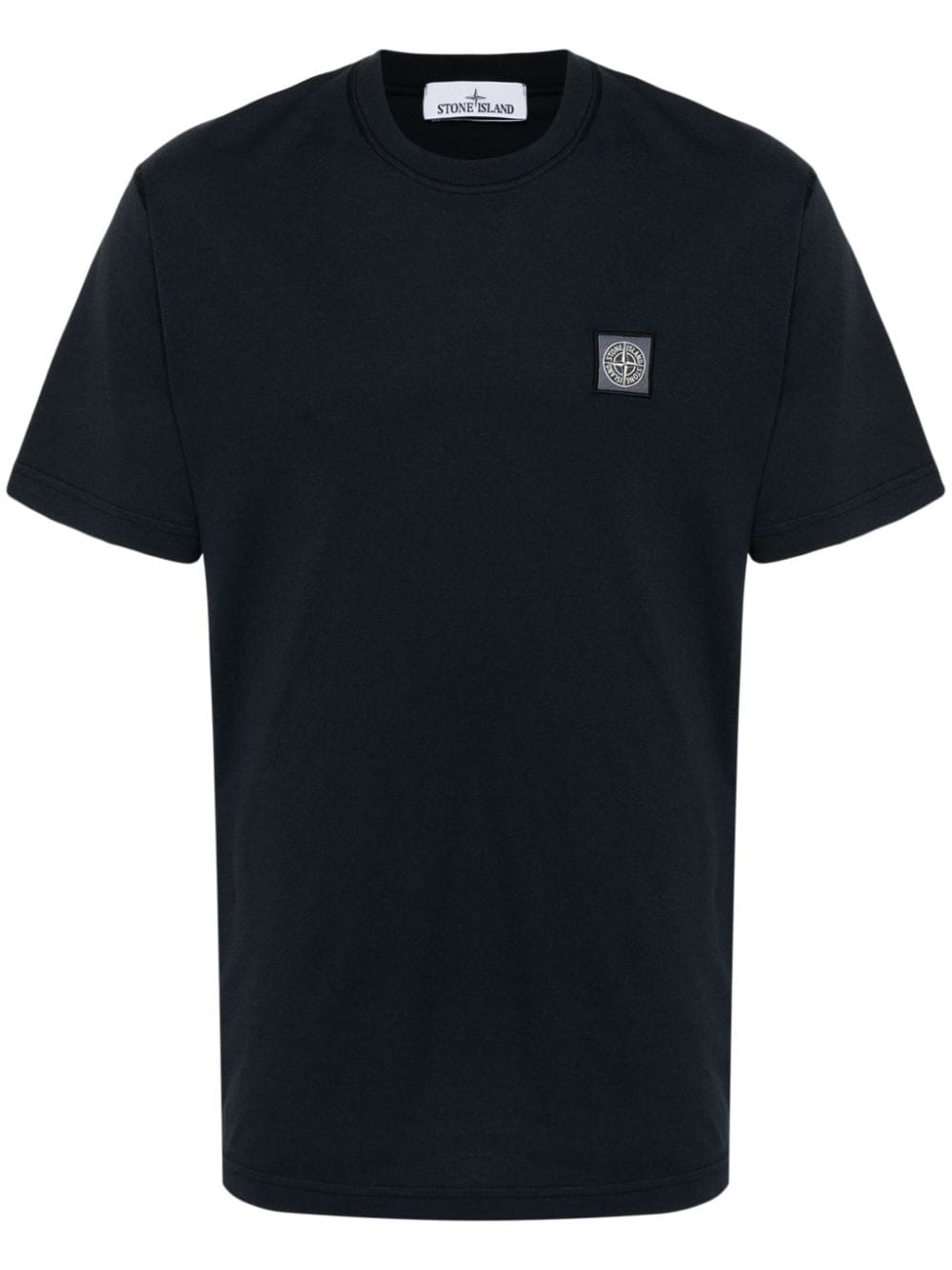 Stone Island T-Shirt mit Logo-Patch - Blau von Stone Island