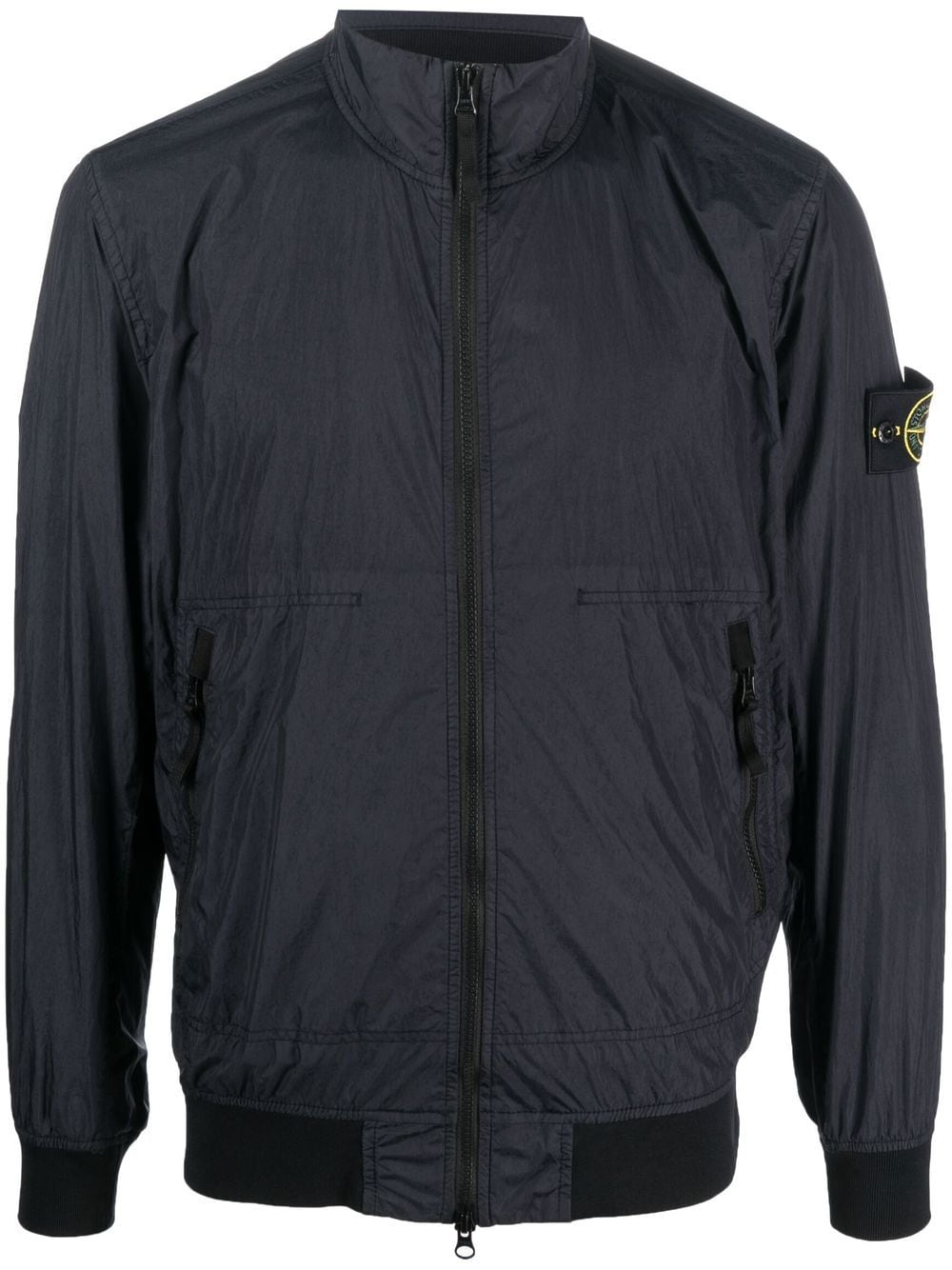 Stone Island Bomberjacke mit Logo-Patch - Blau von Stone Island