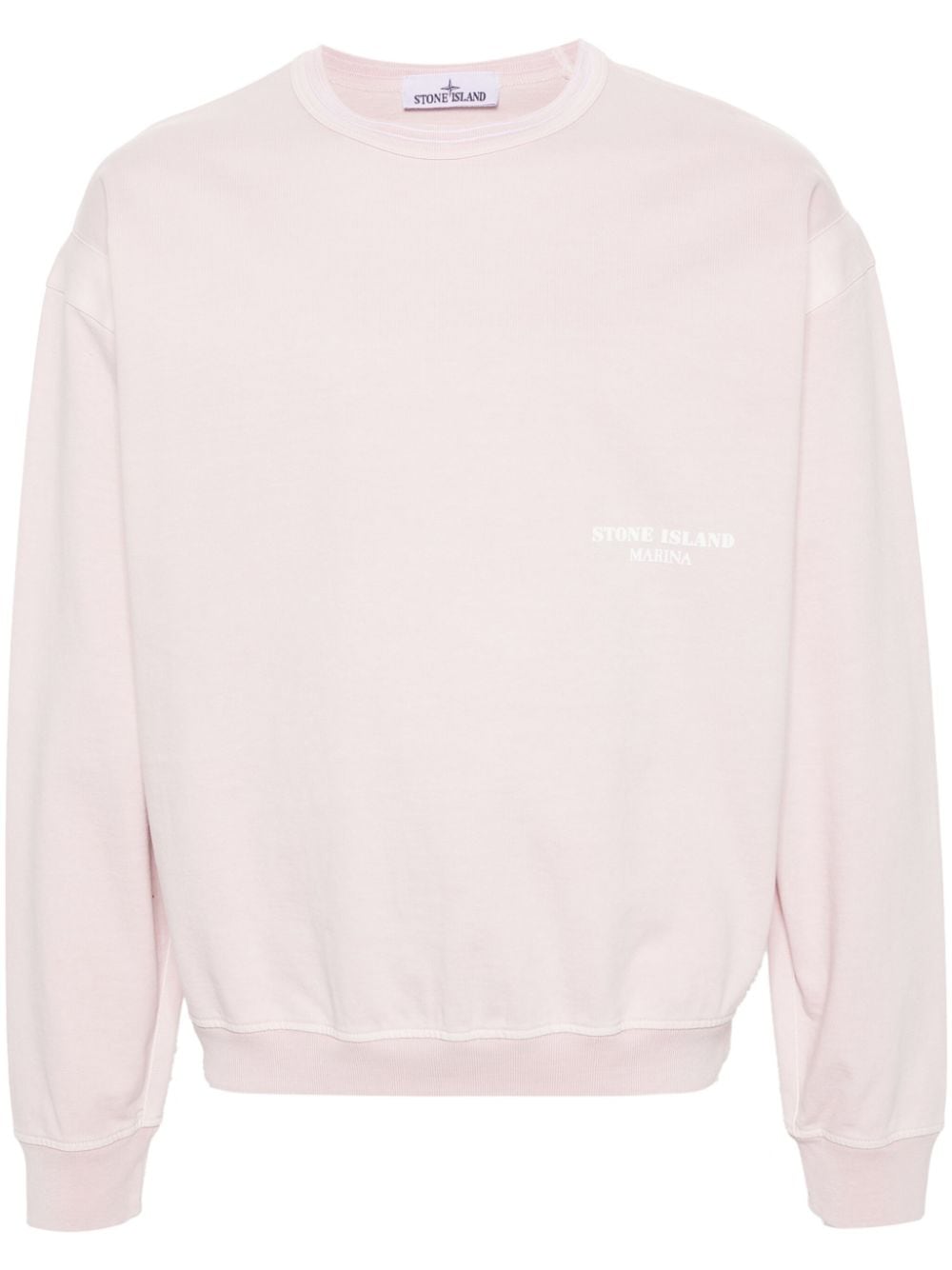 Stone Island Sweatshirt mit Logo-Print - Rosa von Stone Island