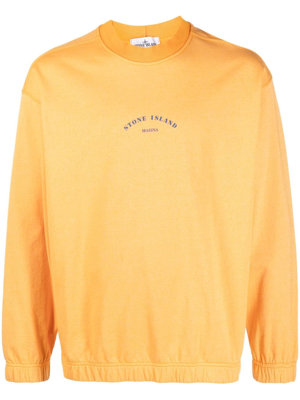 Stone Island Sweatshirt mit Logo-Print - Orange von Stone Island