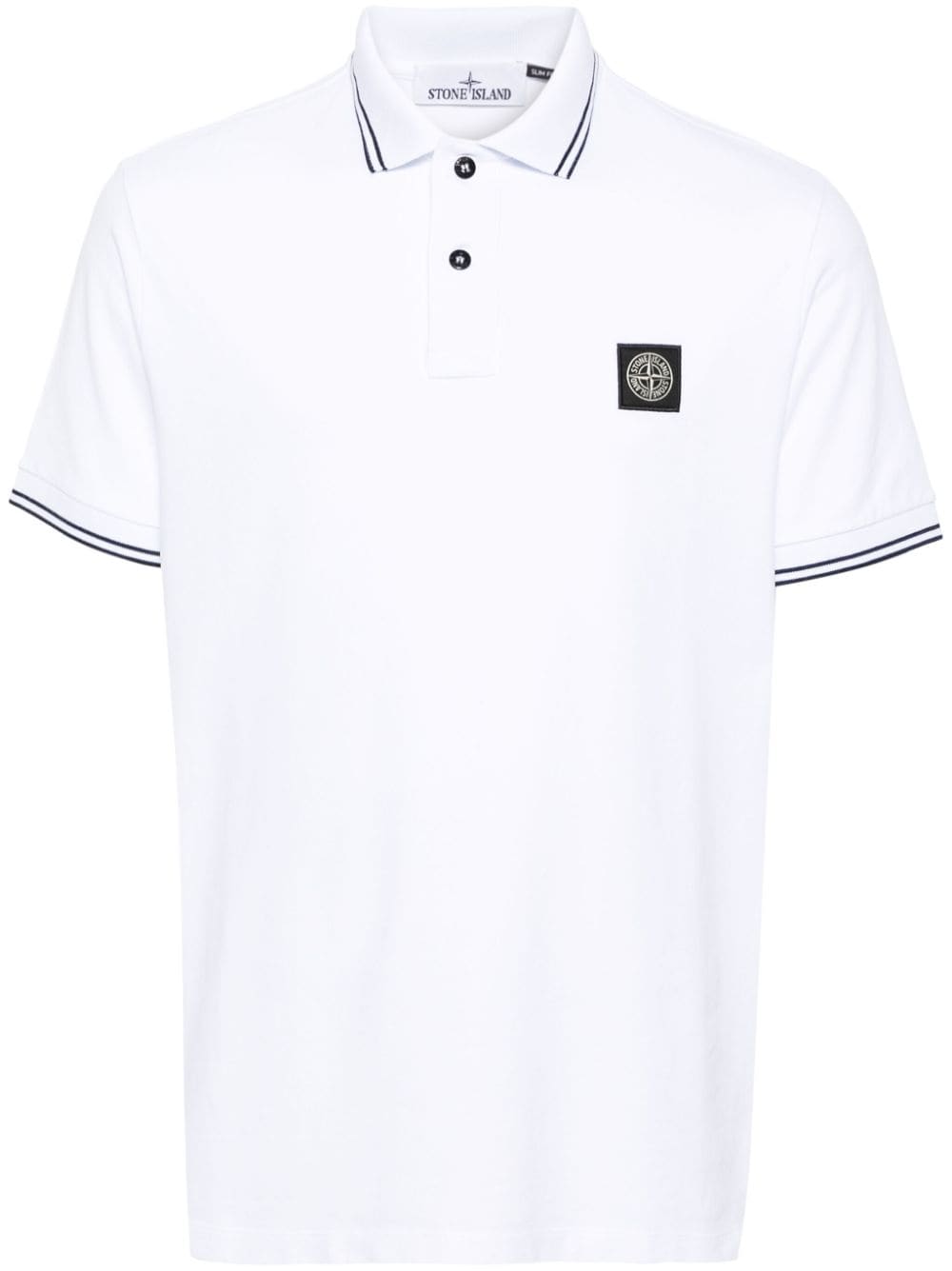 Stone Island Poloshirt aus Pikee - Weiß von Stone Island