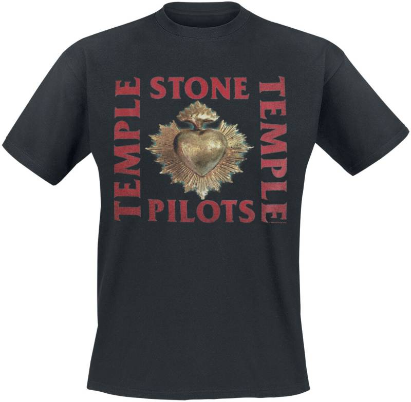 Stone Temple Pilots T-Shirt - Heart - S bis XXL - für Männer - Größe L - schwarz  - Lizenziertes Merchandise! von Stone Temple Pilots