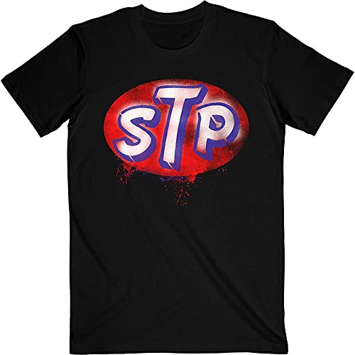 Stone Temple Pilots T Shirt Rot Band Logo Distressed Print offiziell Herren M von Rocks-off