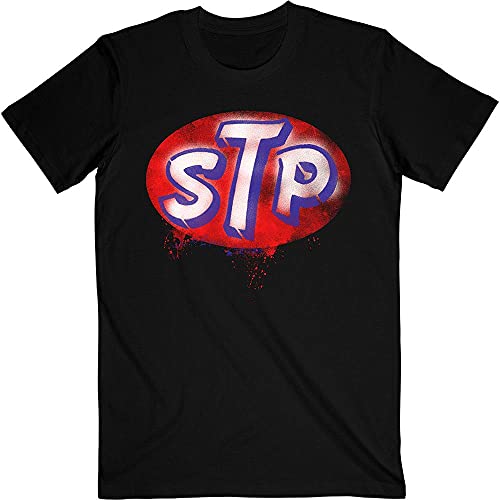 Stone Temple Pilots T Shirt Rot Band Logo Distressed Print offiziell Herren M von Stone Temple Pilots