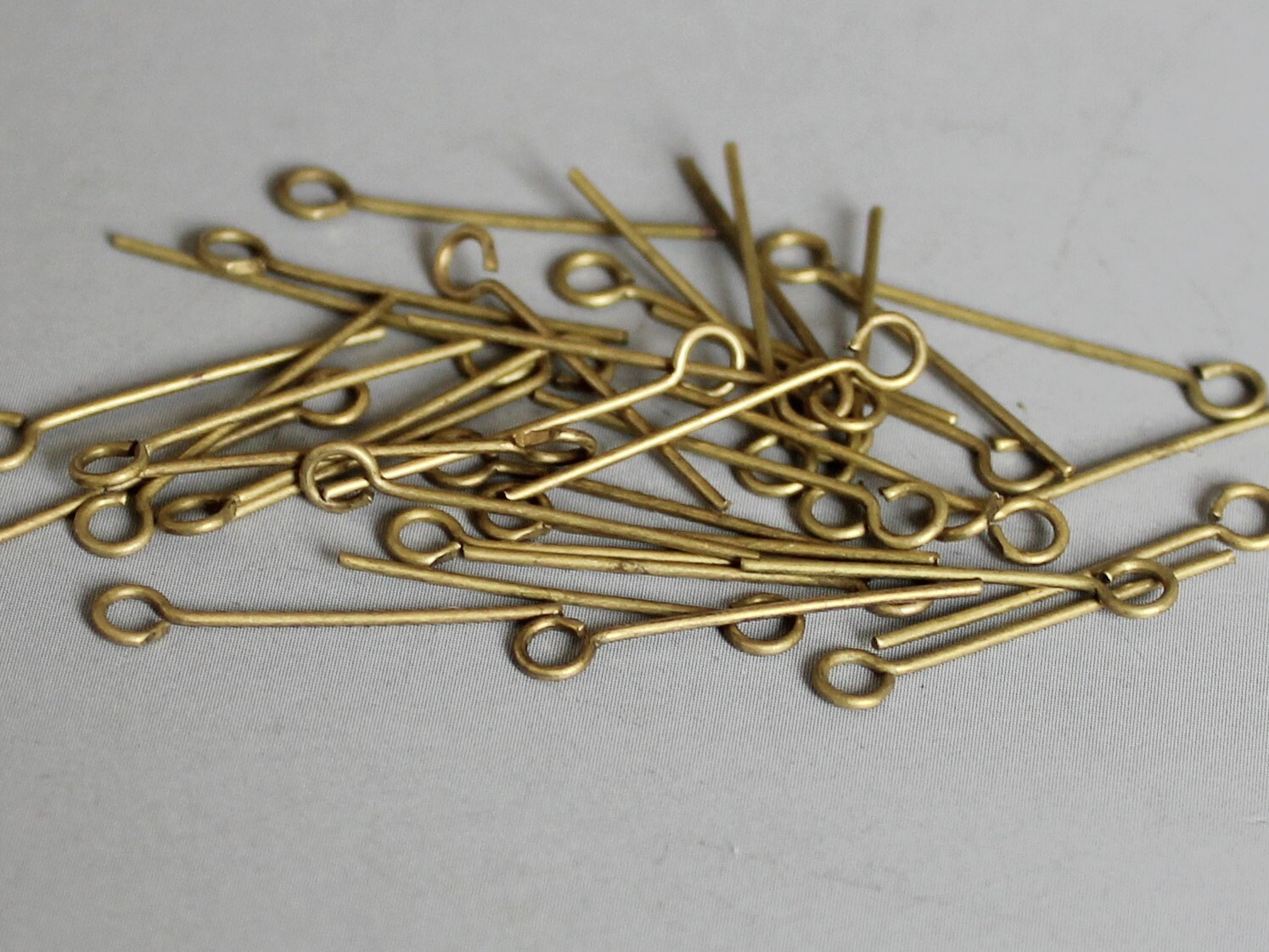 30Gramm Über 400 Stück Rohmessing Kettelstift 18 Mm - F103 von StoneAge2