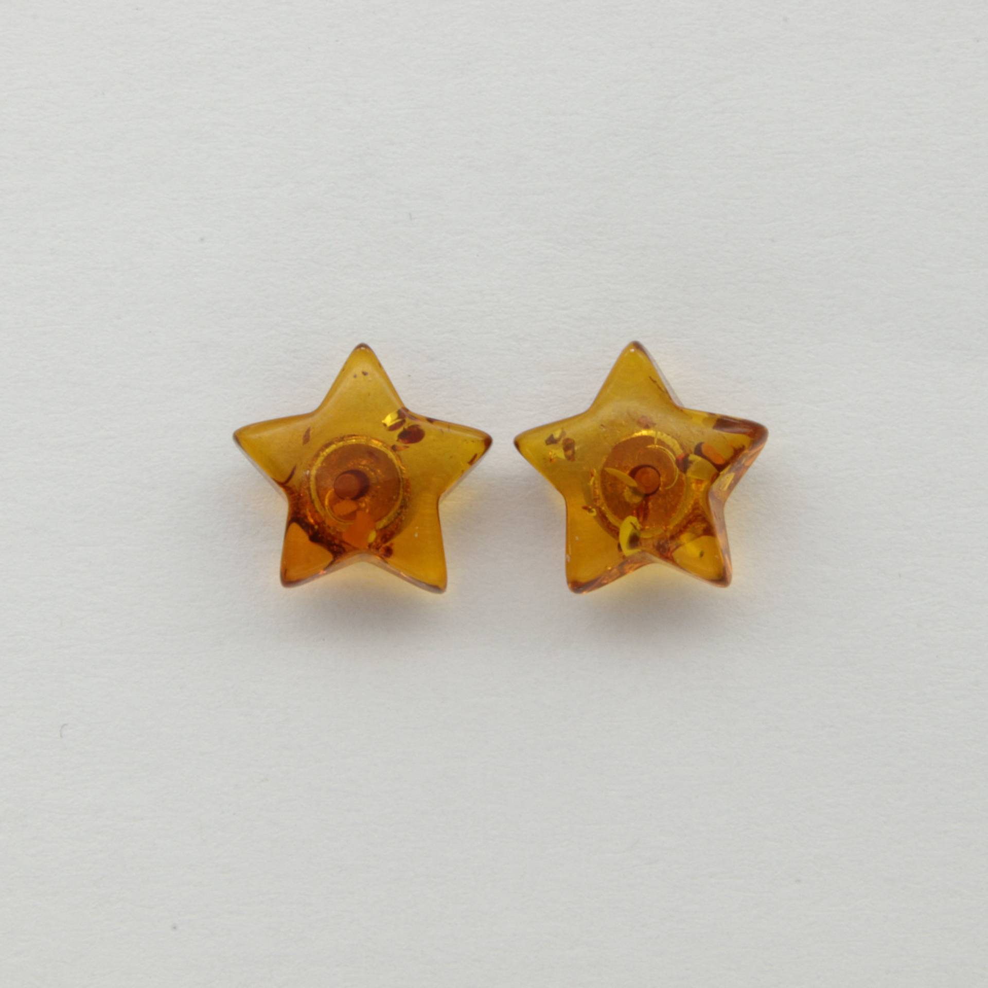 Echte Und Natürliche Braun/Cognac Star Post Ohrstecker Baltic Amber Ohrringe in 925 Sterling Silber von StoneAndRox