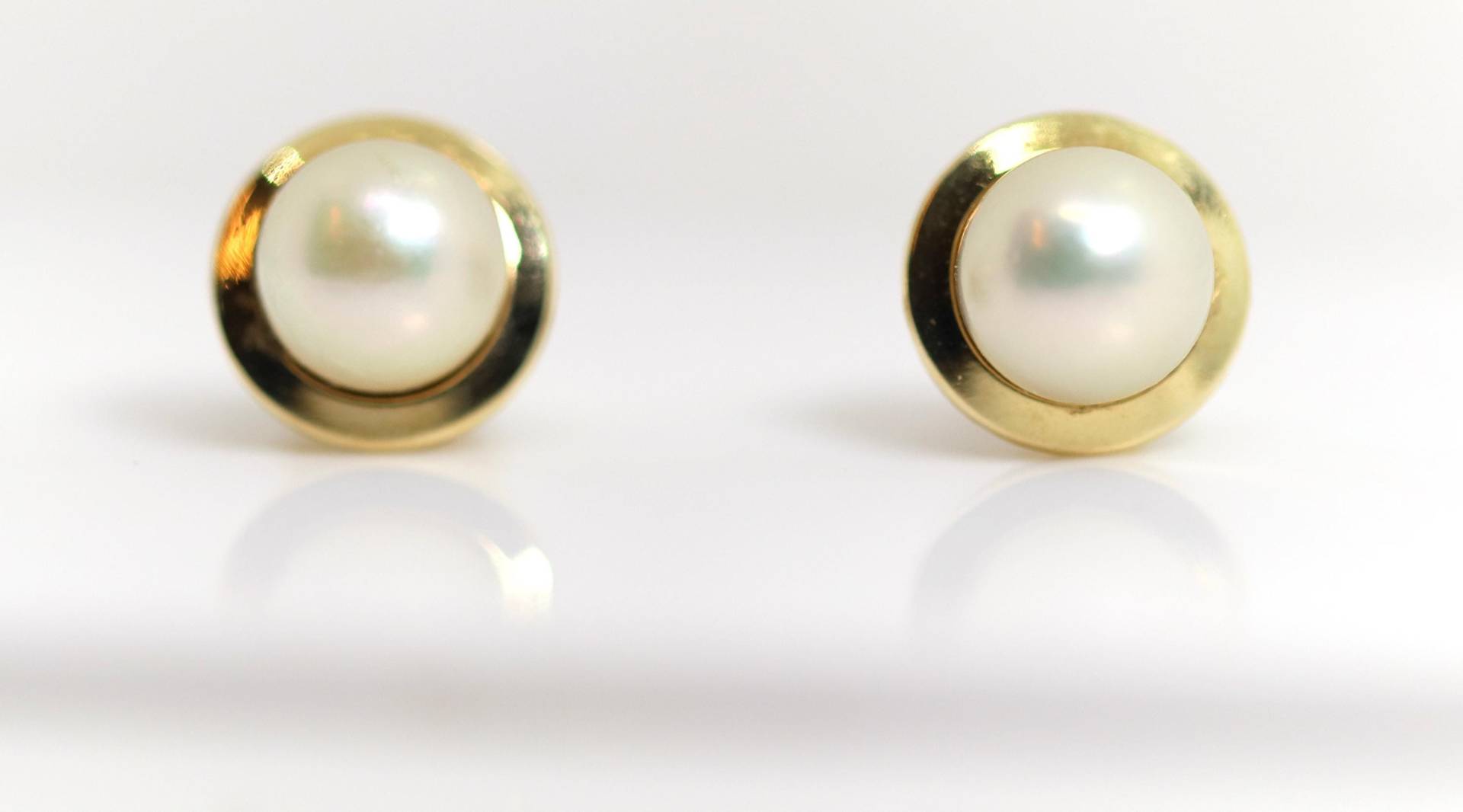 585 - 14Kt Gelbgold Ohrstecker Elegant Edel Mit Runder Perle Schauseite Ø 10mm 585 - 14Kt Gelbgold Ohrstecker Elegant Edel Mit Runder Perle Schauseite Ø 10mm von StoneBox94