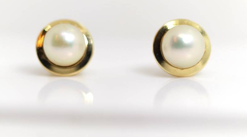 585 - 14Kt Gelbgold Ohrstecker Elegant Edel Mit Runder Perle Schauseite Ø 10mm 585 - 14Kt Gelbgold Ohrstecker Elegant Edel Mit Runder Perle Schauseite Ø 10mm von StoneBox94