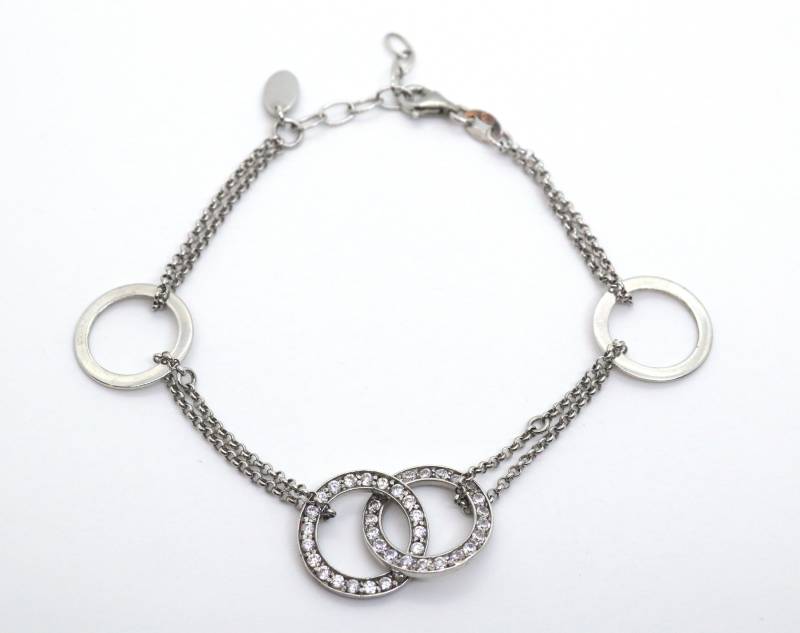 Tom Tailor Silberarmband | 925Er + Zirkonia Steine, Länge 22cm Tom Tailor Silberarmband | 925Er + Zirkonia Steine, Länge 22cm von StoneBox94