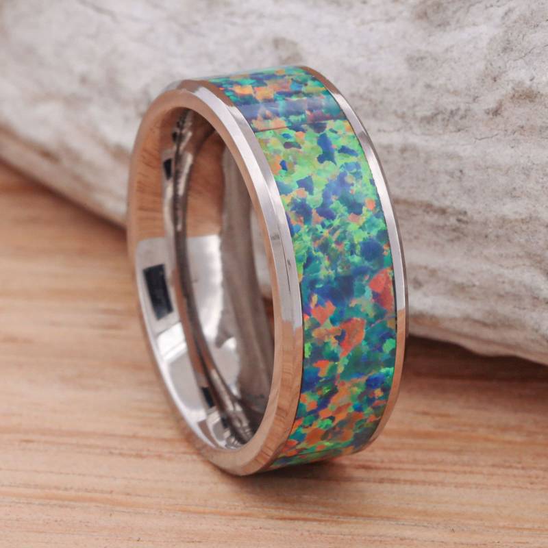 Voller Stück Deutscher Schwarzopal Im Wolfram Oder Keramik Kanal - Stone Forge Studios von StoneForgeStudios