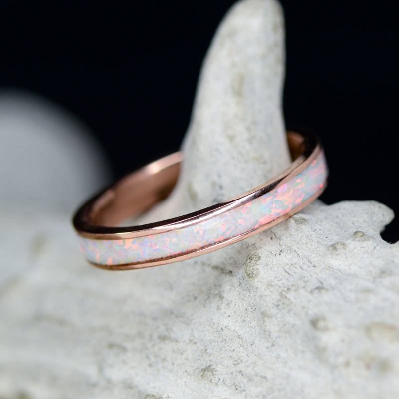 "Weißer Opal Inlay - "Stone Forge Studios"." von StoneForgeStudios