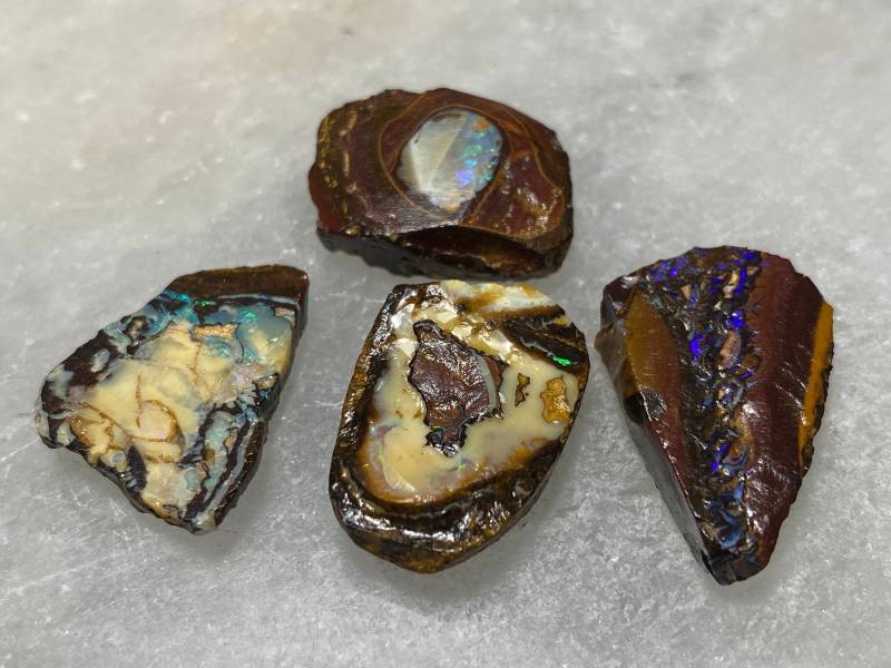 Boulder Opal Rohrohstoff Boulder Opal Rohrohstoff von StoneFoxGem