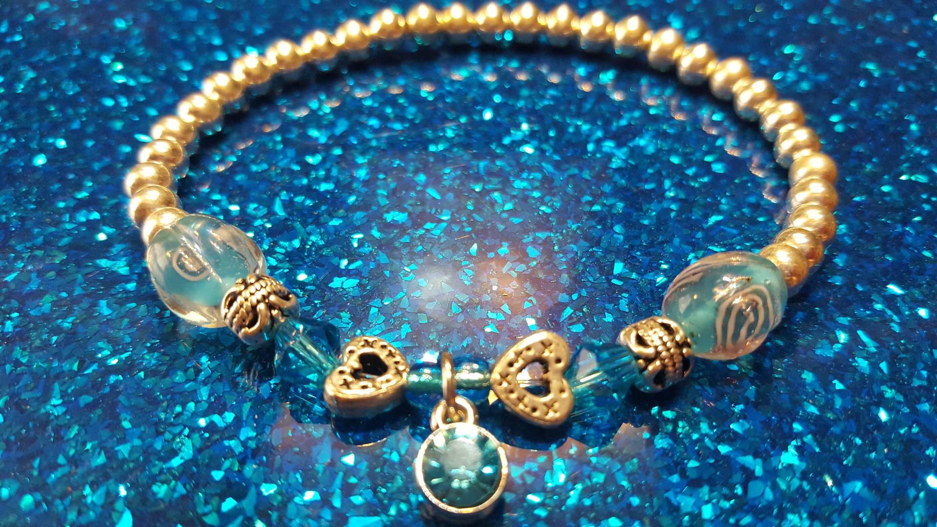 Dezember Blau Topas Geburtsstein Perlen Dehnbares Armband Dezember Blau Topas Geburtsstein Perlen Dehnbares Armband von StoneJewelryCompany