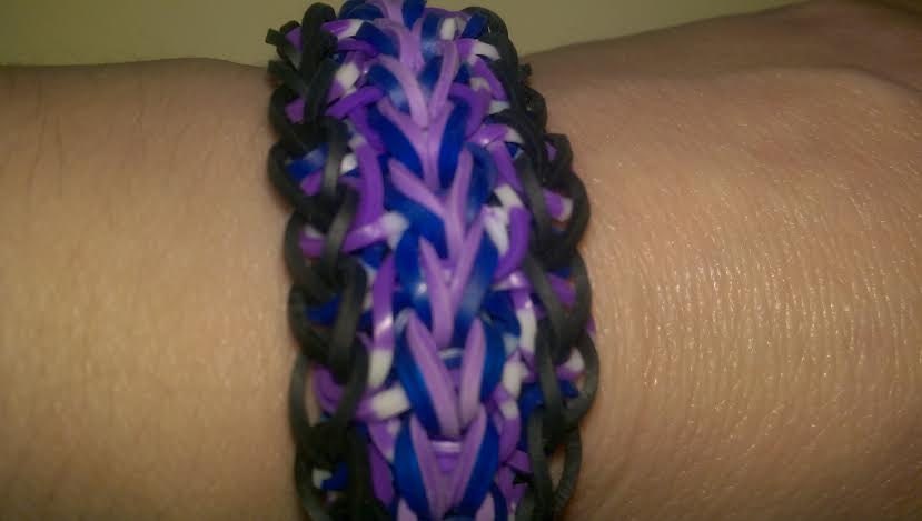 Regenbogen Loom Innen Doppelschlaufe Dehnbares Armband Regenbogen Loom Innen Doppelschlaufe Dehnbares Armband von StoneJewelryCompany