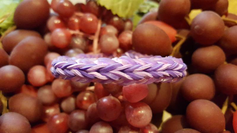 Regenbogen Webstuhl Double Cross Fishtail Stretchy Armband #2 Regenbogen Webstuhl Double Cross Fishtail Stretchy Armband #2 von StoneJewelryCompany