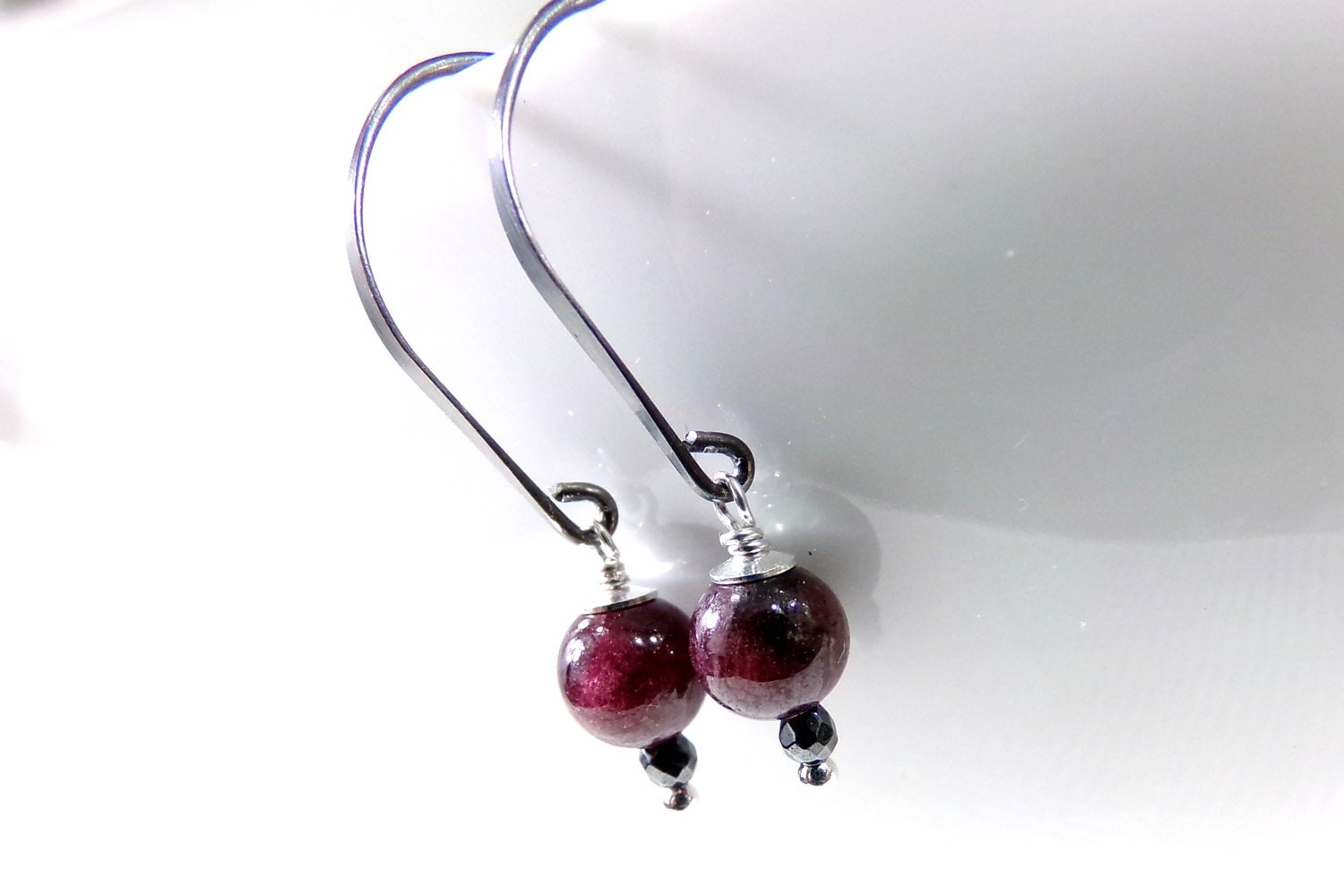 Granat Sterling Silber Ohrringe Januar Birthstone Schmuck Granat Sterling Silber Ohrringe Januar Birthstone Schmuck von StoneLinkDesigns