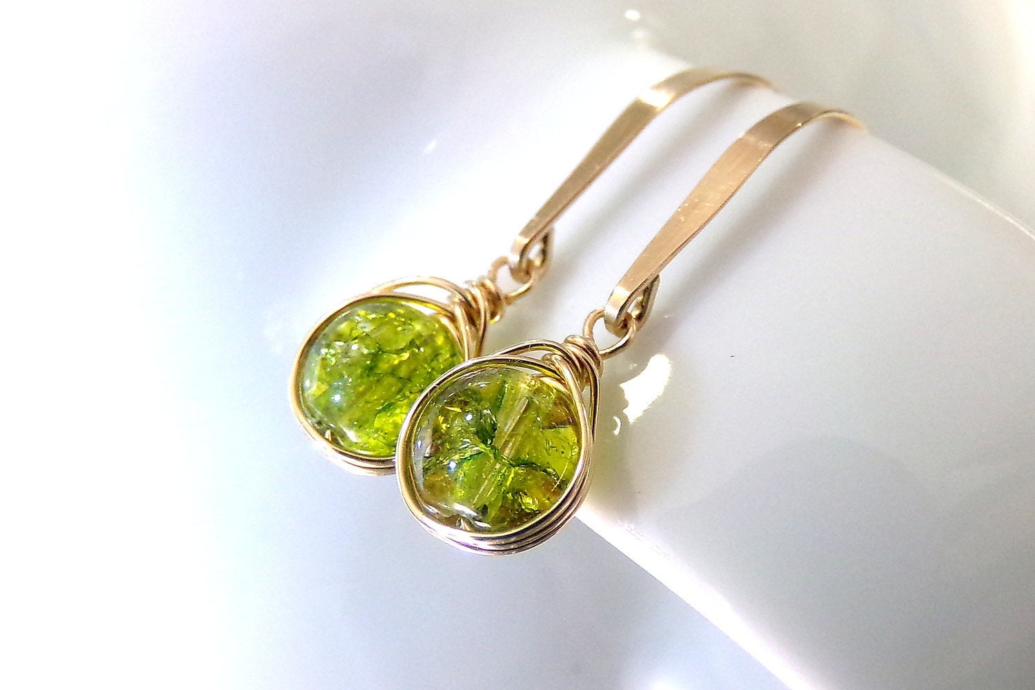 Peridot Ohrringe Natürlicher Grüner Edelstein, 14K Gold Filled, August Geburtsstein Peridot Ohrringe Natürlicher Grüner Edelstein, 14K Gold Filled, August Geburtsstein von StoneLinkDesigns