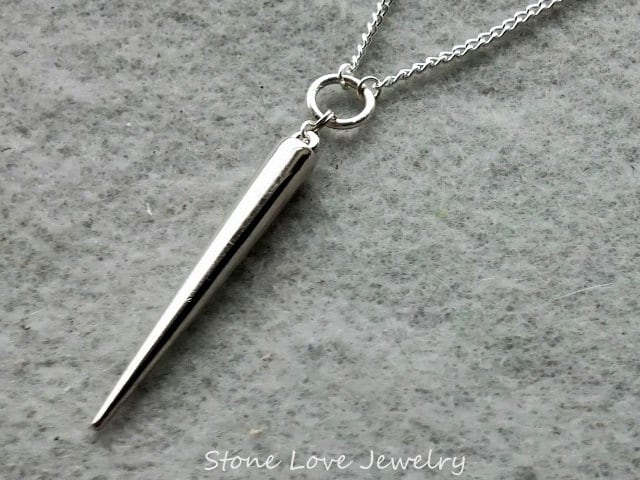 Spike Solitare Halskette von StoneLoveJewelryGirl