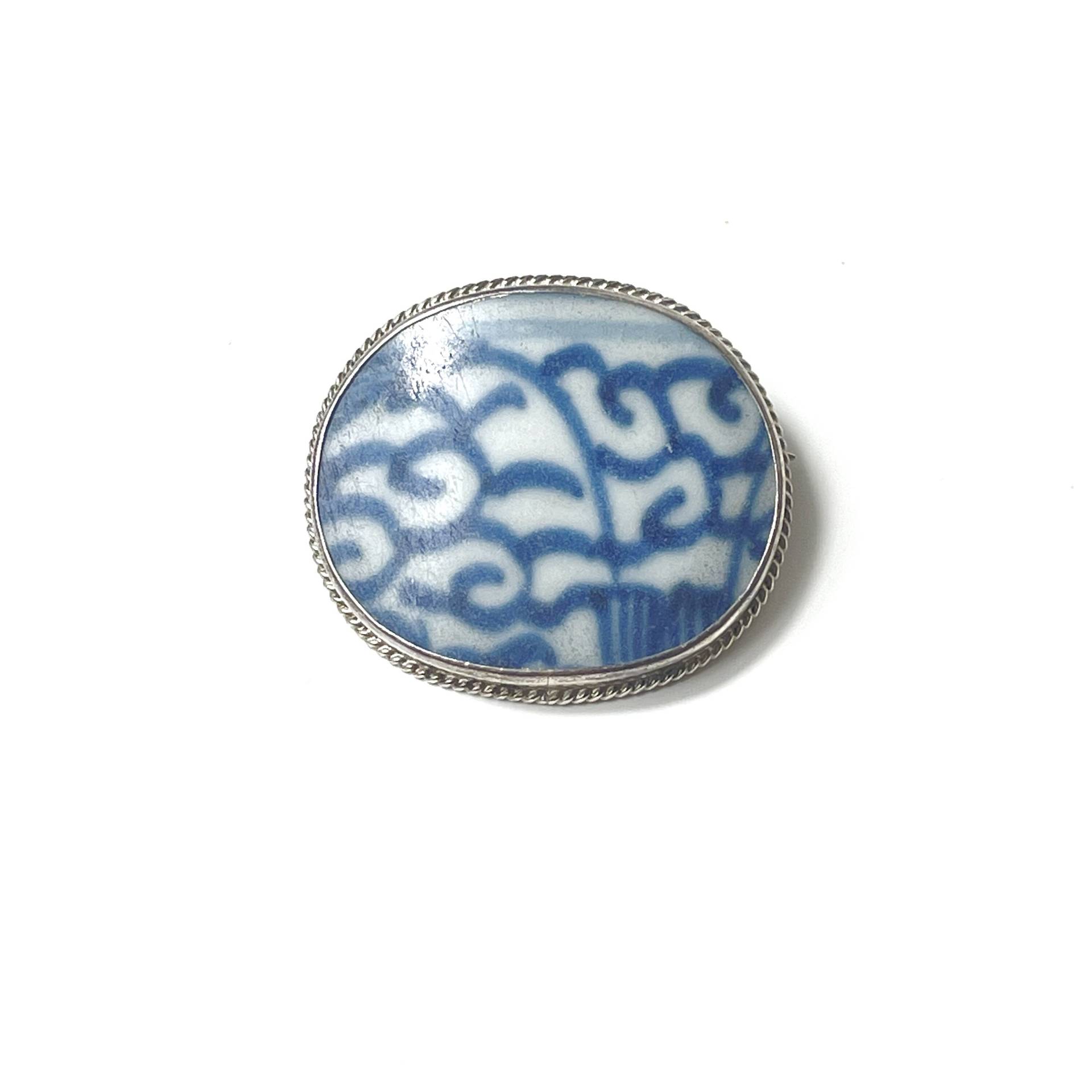 Vintage Blaue Wellen Brosche Vintage Blaue Wellen Brosche von StoneRanchVintage