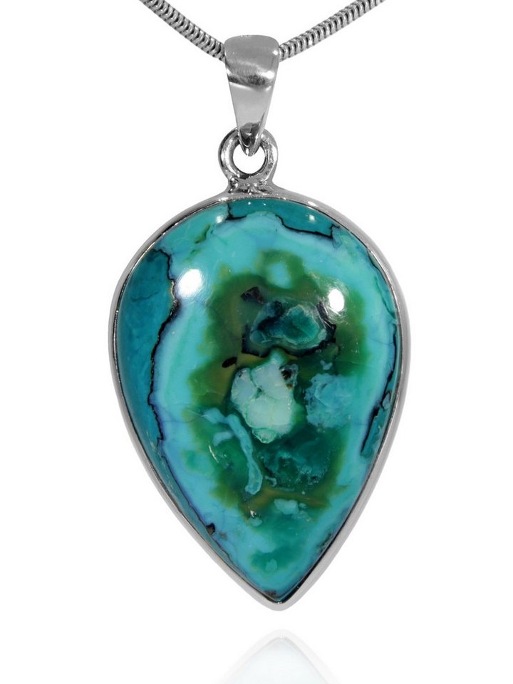 StoneTrip Kettenanhänger Atacama Opal Anhänger in Silber gefasst mit Öse, Unikat von StoneTrip