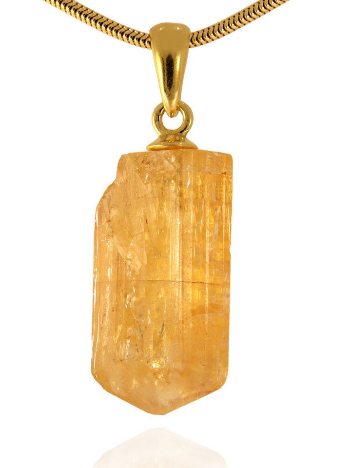 StoneTrip Kettenanhänger Imperial Topas, Anhänger mit Silberöse, Unikat von StoneTrip