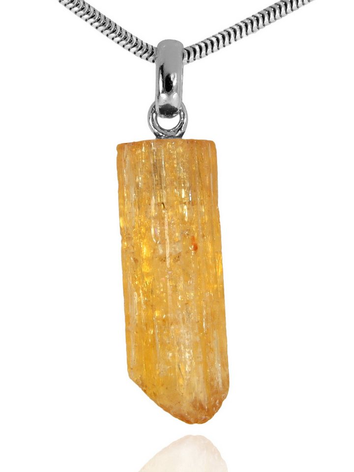 StoneTrip Kettenanhänger Imperial Topas, Anhänger mit Silberöse, Unikat von StoneTrip