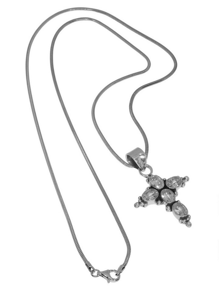 StoneTrip Kettenanhänger Kettenanhänger Kreuz Amethyst in Silber gefasst mit Öse StoneTrip Kettenanhänger Kettenanhänger Kreuz Amethyst in Silber gefasst mit Öse von StoneTrip