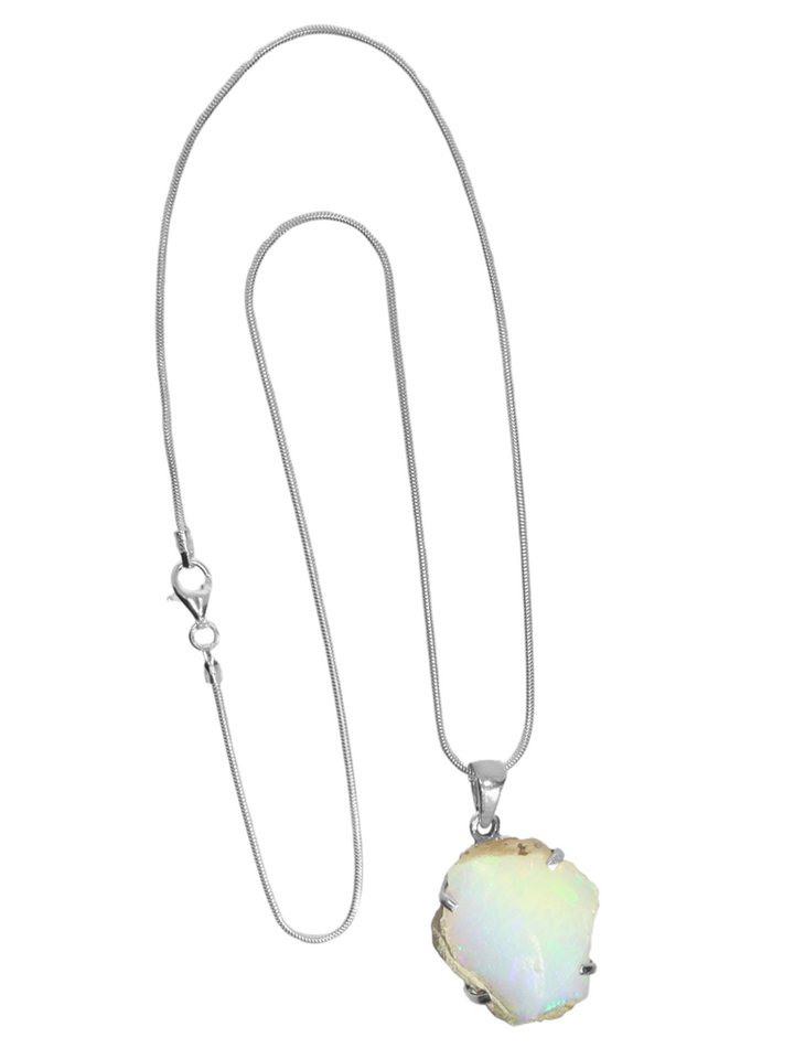 StoneTrip Kettenanhänger Opal roh aus Äthiopien, Anhänger in Silber gefasst mit Öse, Unikat StoneTrip Kettenanhänger Opal roh aus Äthiopien, Anhänger in Silber gefasst mit Öse, Unikat von StoneTrip